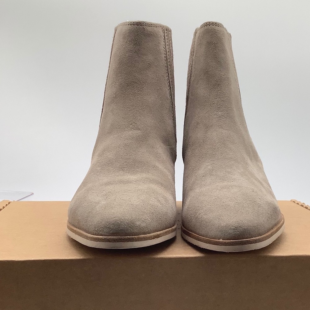 Rag & Bone Rover Tan Suede Ankle Boots Pointed Toe Block Heel Size 36 NEW